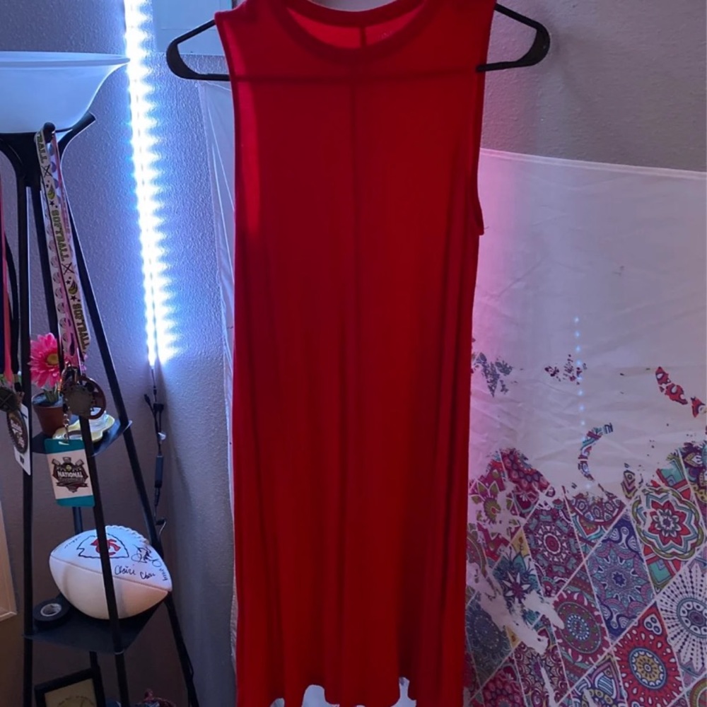 red dress